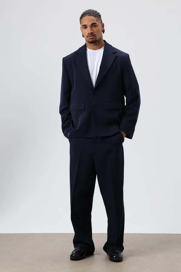 Costume oversize bleu marine