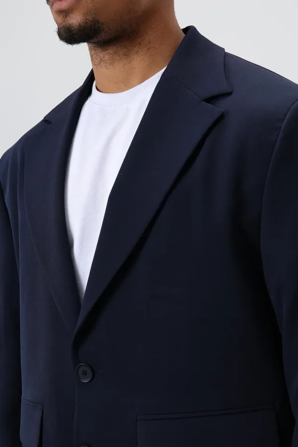 Costume oversize bleu marine