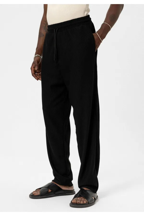 Basic Oversize Ottoman Takım Siyah