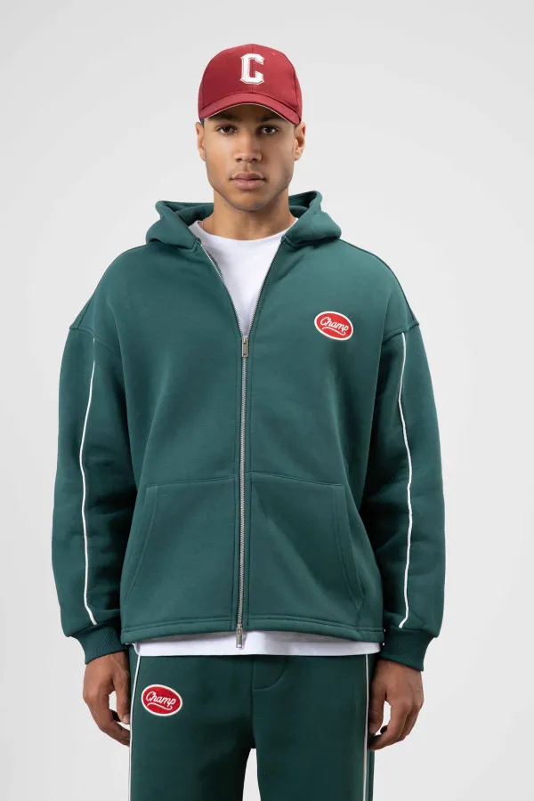 Çizgi Detaylı Oversize Eşofman Takım Nefti