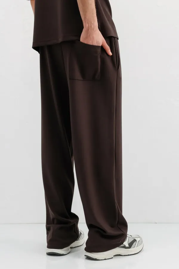 Modal Karışımlı Baggy Eşofman Alt Kahve