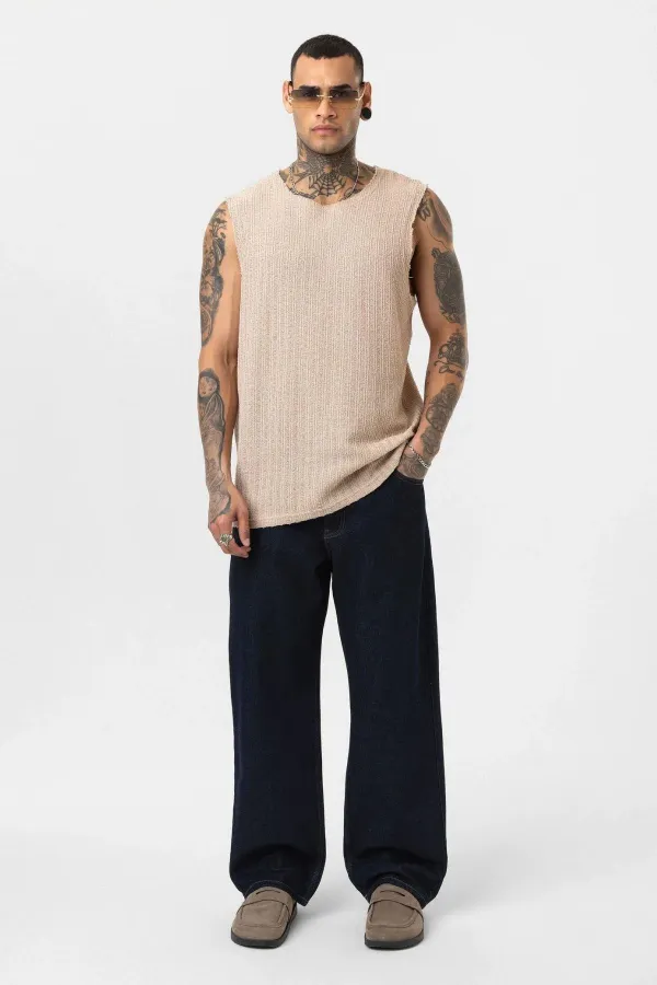 Relaxed Fit Jean Koyu Mavi