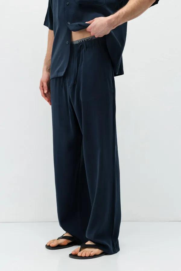 Relax Fit Modal Blend Suit Navy Blue