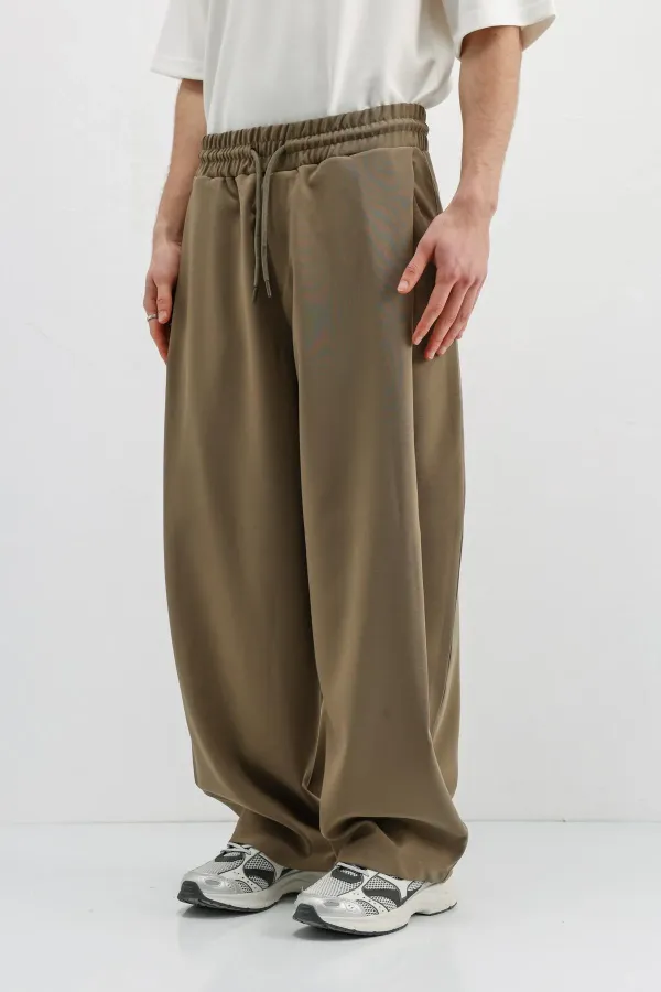 Balloon Fit Pantolon Haki