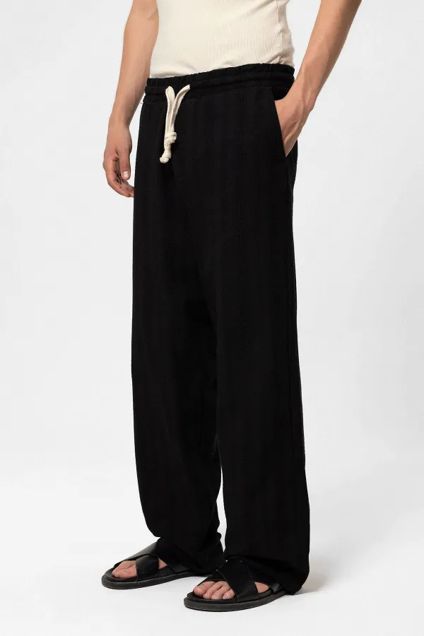 Basic Alt Üst Gömlek Takım Siyah