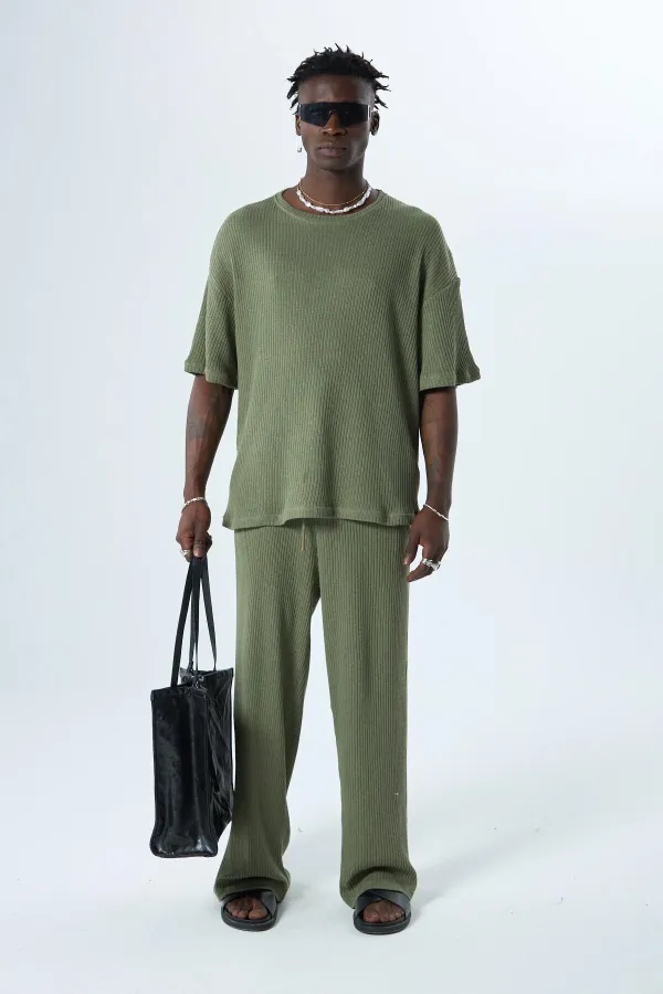 Basıc Oversize Takım Haki