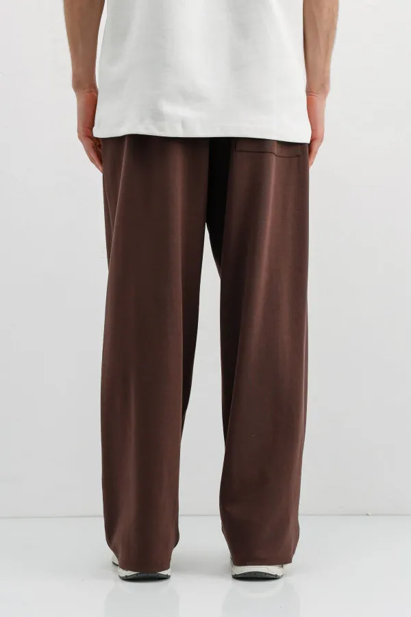 Baggy Fit Eşofman Alt Kahve