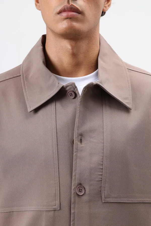 Relax Fit Ceket Vizon