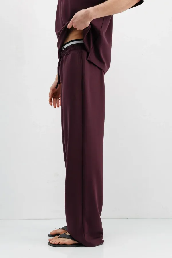 Modal Karışımlı Baggy Eşofman Alt Mürdüm