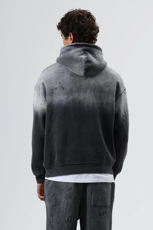 Yıkamalı Oversize Eşofman Takım Siyah