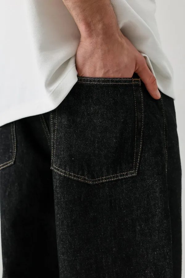 Baggy Fit Jean Siyah