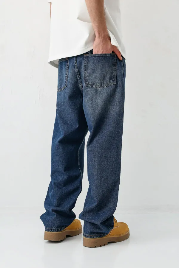 Baggy Fit Jean Mavi