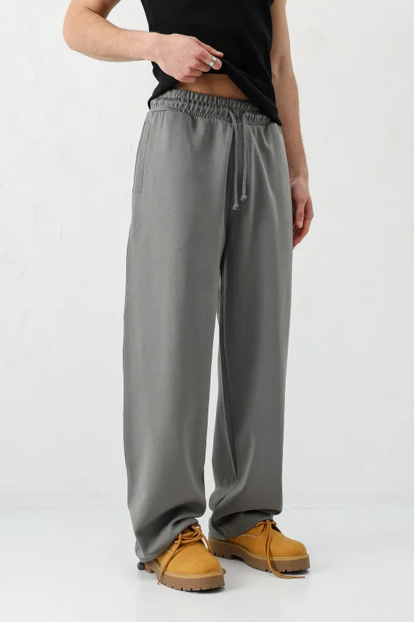 Balloon Fit Eşofman Alt Füme