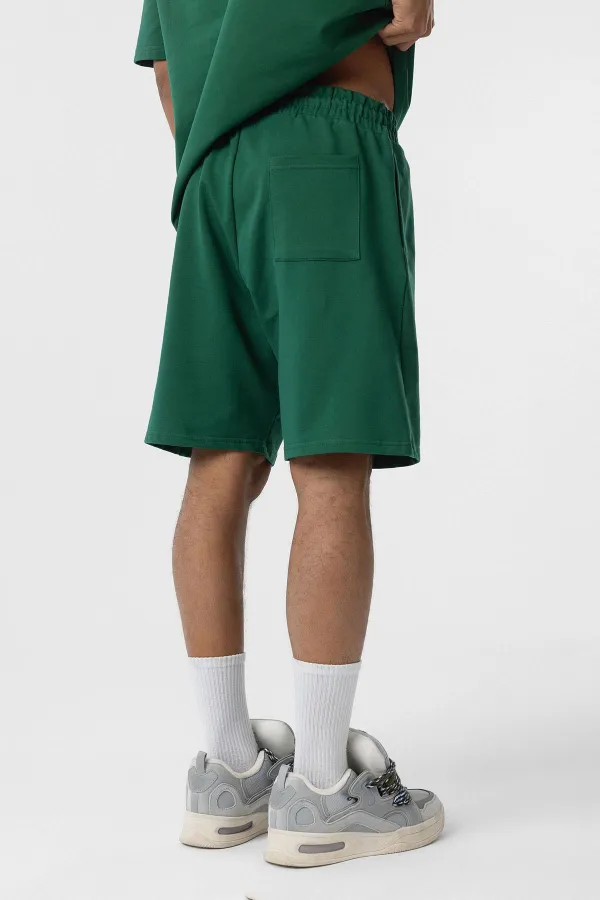 Basic Oversize Şort Takım Nefti