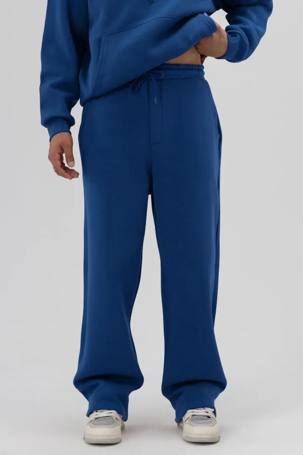 Pantalon de survêtement ample délavé turquoise