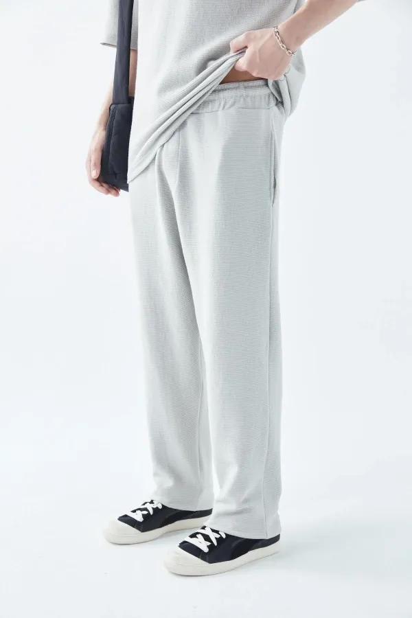 Ensemble de survêtement oversize en maille basique grise