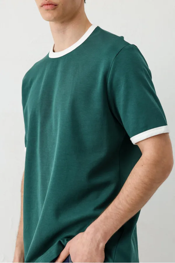 Kısa Kollu Regular Fit Tişört Nefti