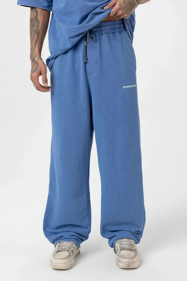 Washed Oversize Tracksuit Set Indigo Washed Oversize Tracksuit Set Indigo