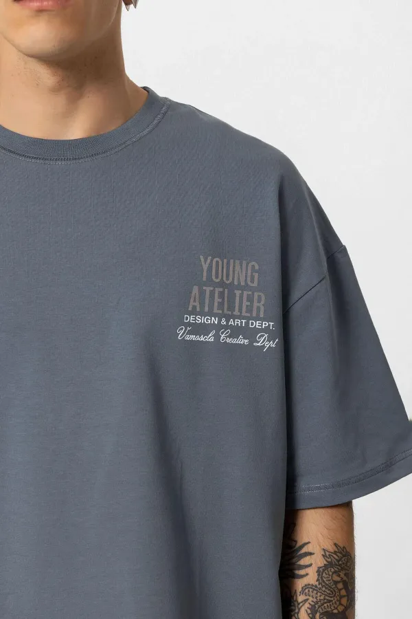 Young Atelıer Baskılı Oversize Eşofman Takım Füme Young Atelıer Baskılı Oversize Eşofman Takım Füme