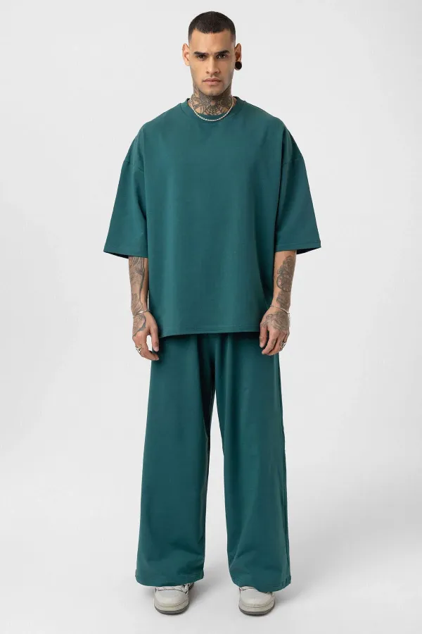 Süper Oversize Takım Petrol