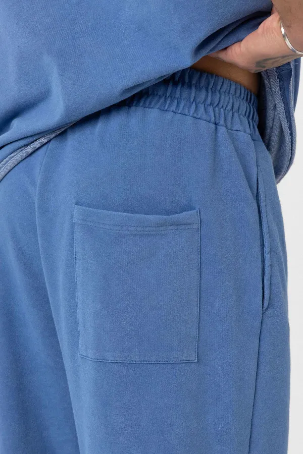 Washed Oversize Tracksuit Set Indigo Washed Oversize Tracksuit Set Indigo