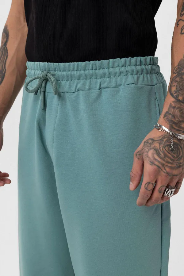 Paça Lastikli Basic Oversize Eşofman Takımı Mint