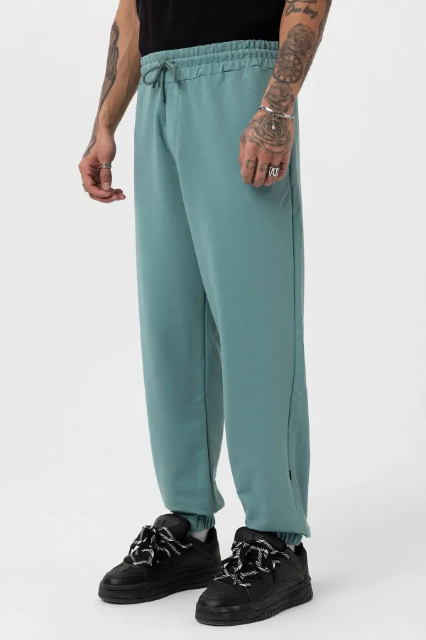 Paça Lastikli Basic Oversize Eşofman Takımı Mint
