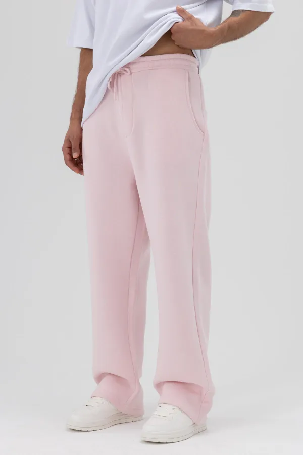 Basic Baggy Sweatpants Pink