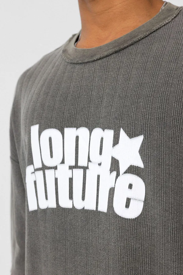 T-shirt oversize en maille délavée, couleur vison