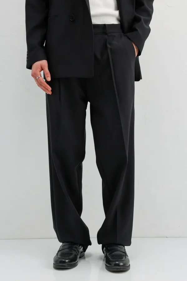 Costume croisé oversize noir