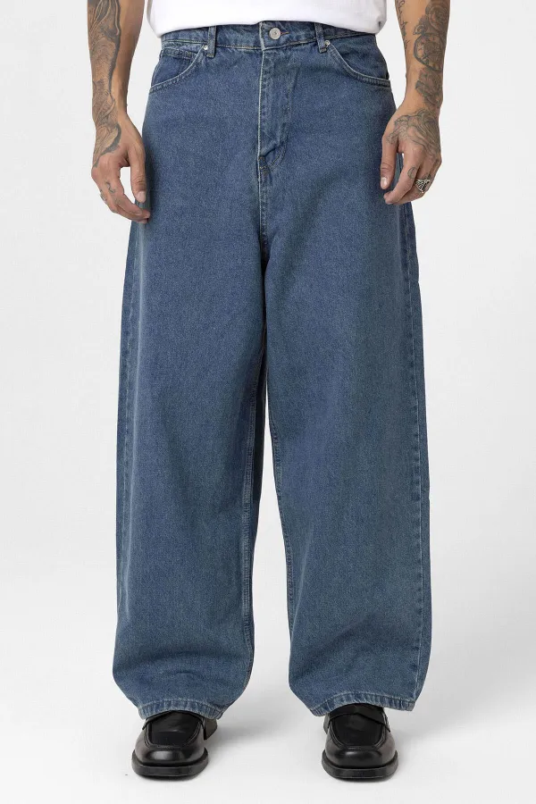 Super Baggy Fit Jean Destroyed Denim