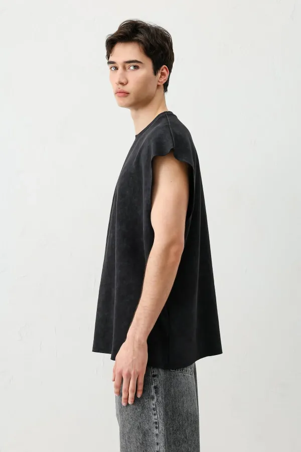 Basic Kolsuz Tişört Siyah