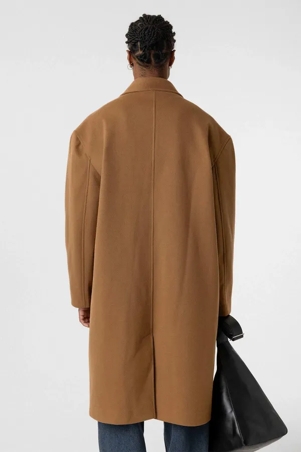 Oversize Uzun Kaşe Kaban Taba