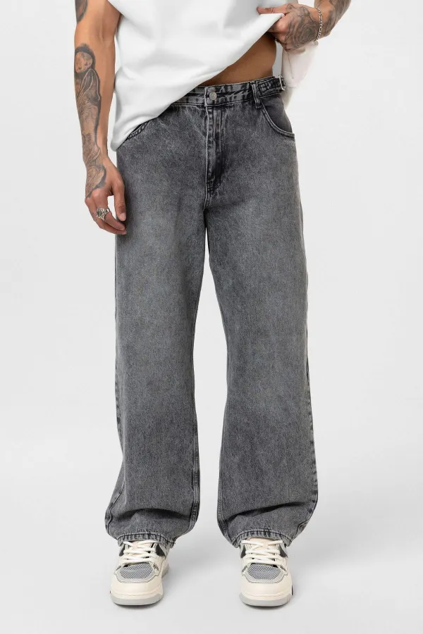 Relaxed Fit Jean Gri