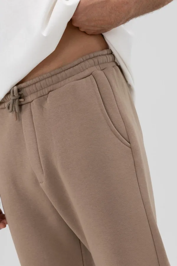 Basic Paça Lastikli Eşofman Alt Açık Vızon