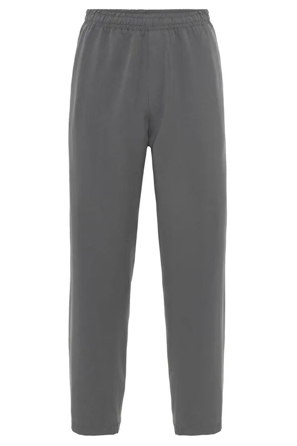 Rahat Kalıp Lyocell Kumaş Pantolon Gri