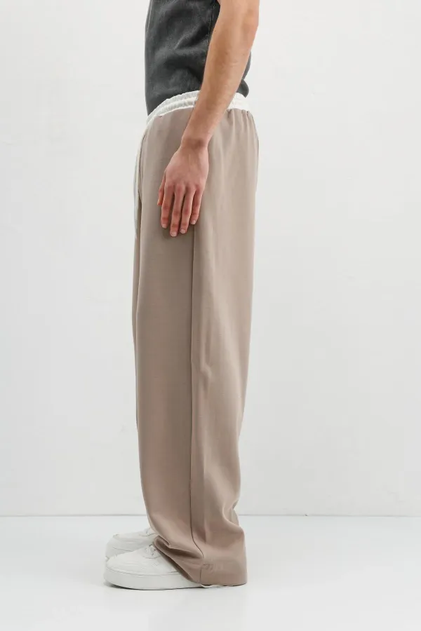 Baggy Fit Eşofman Alt Vizon