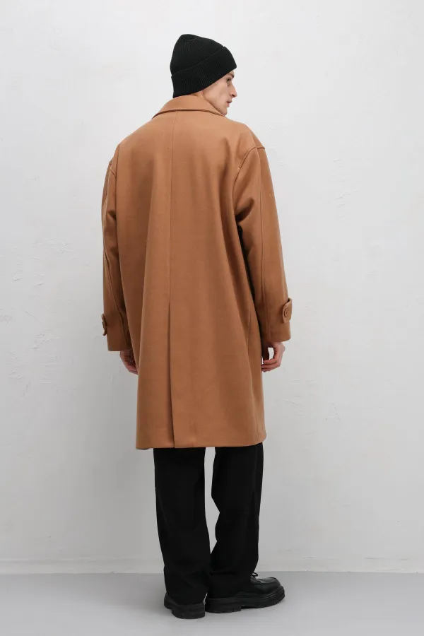 Manteau oversize beige