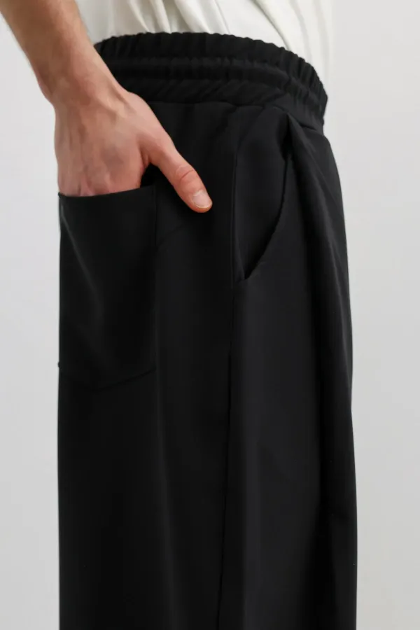 Balloon Fit Pantolon Siyah