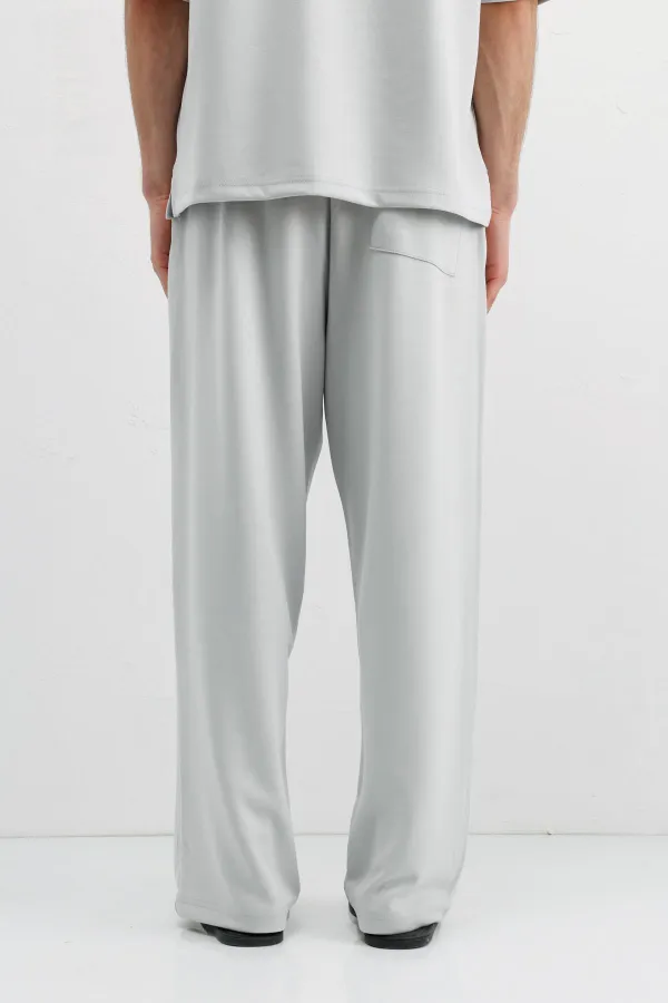 Modal Karışımlı Baggy Eşofman Alt Açık Gri