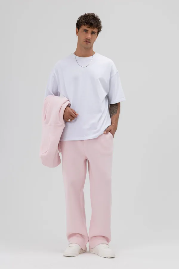 Basic Baggy Sweatpants Pink