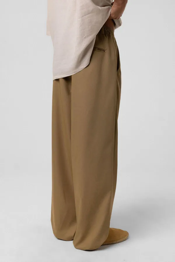 Baggy Fit Kumaş Pantolon Haki