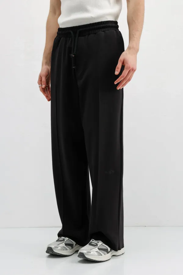 Baggy Fit Eşofman Alt Siyah