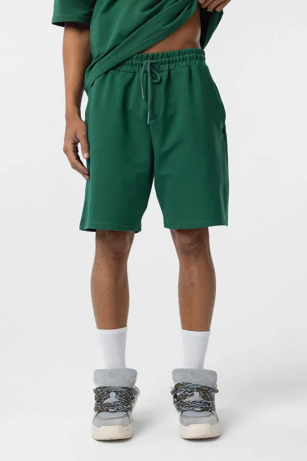 Basic Oversize Şort Takım Nefti