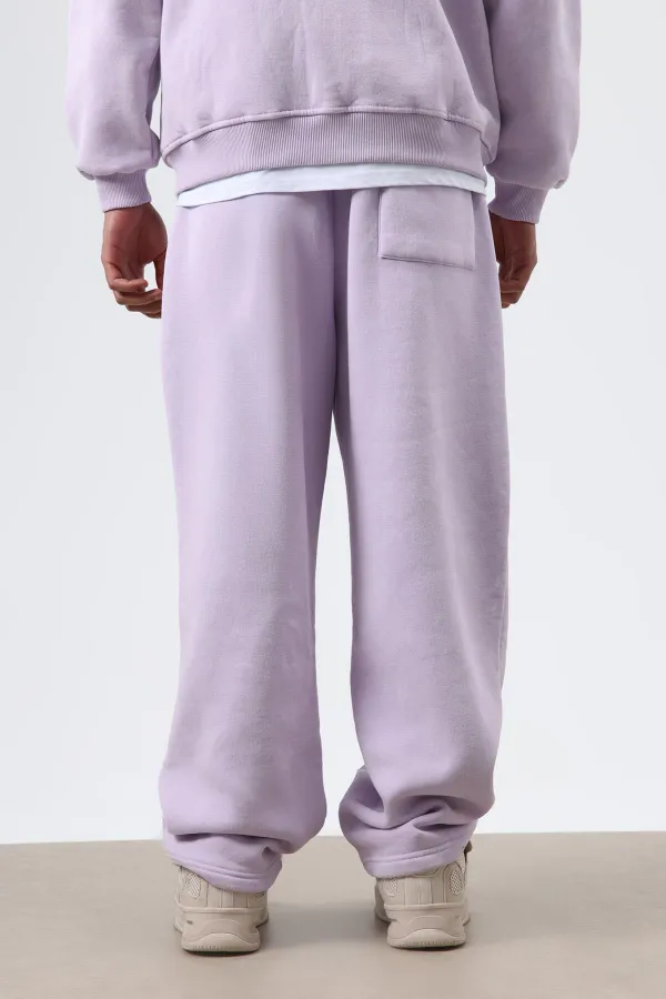 Washed Baggy Sweatpants Lilac