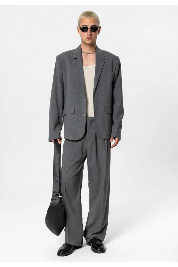 Costume classique oversize anthracite