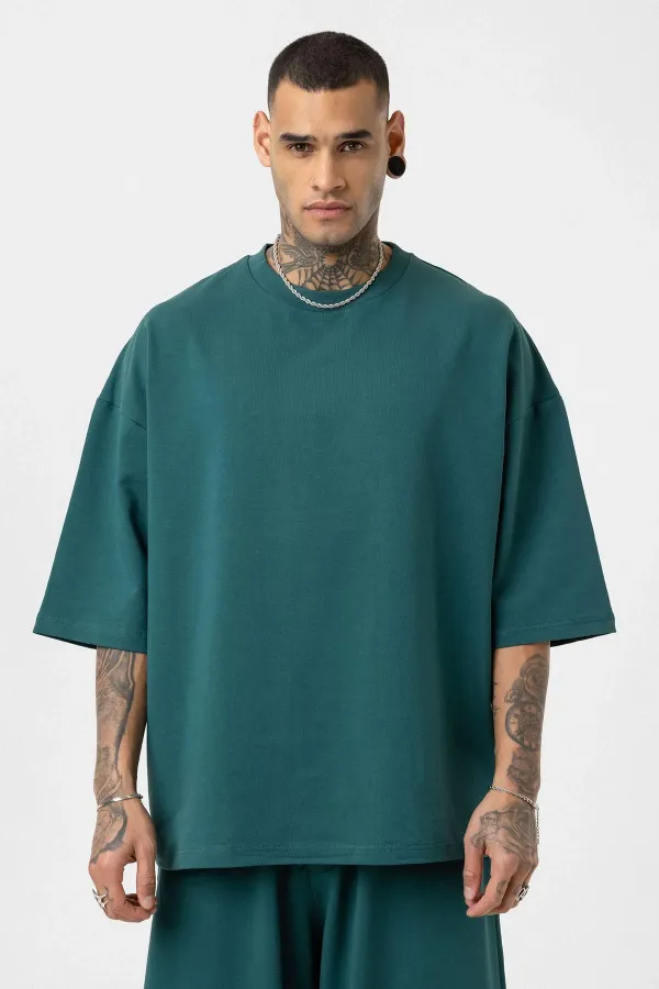 Süper Oversize Takım Petrol