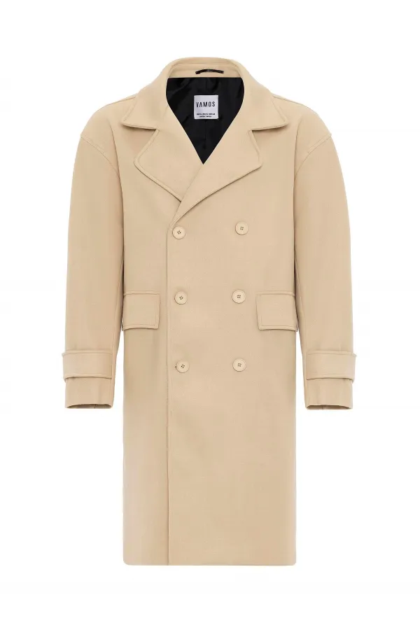 Manteau beige oversize