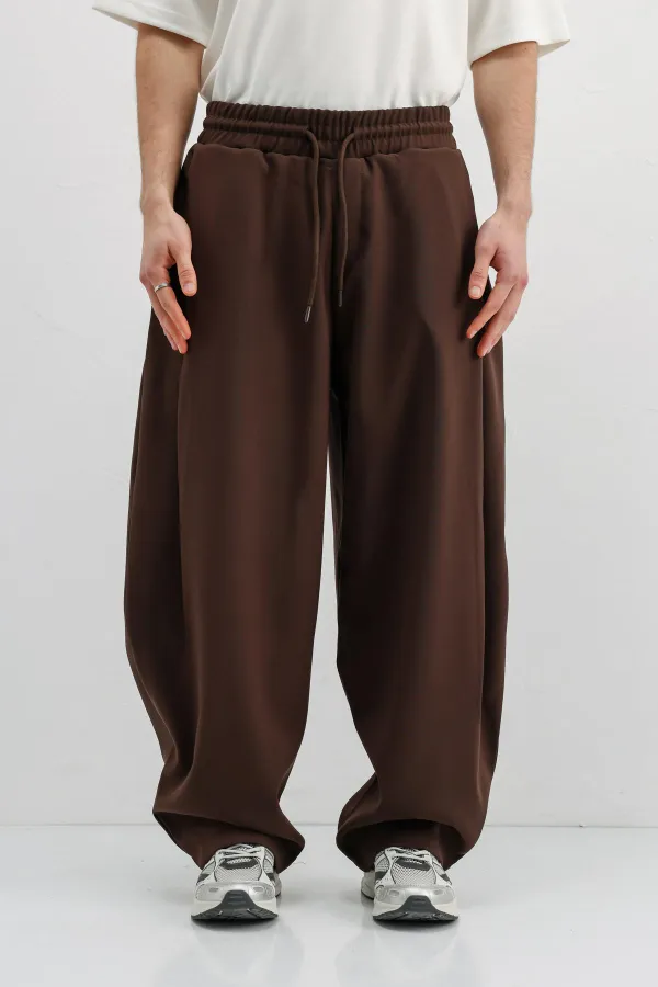 Balloon Fit Pantolon Kahve