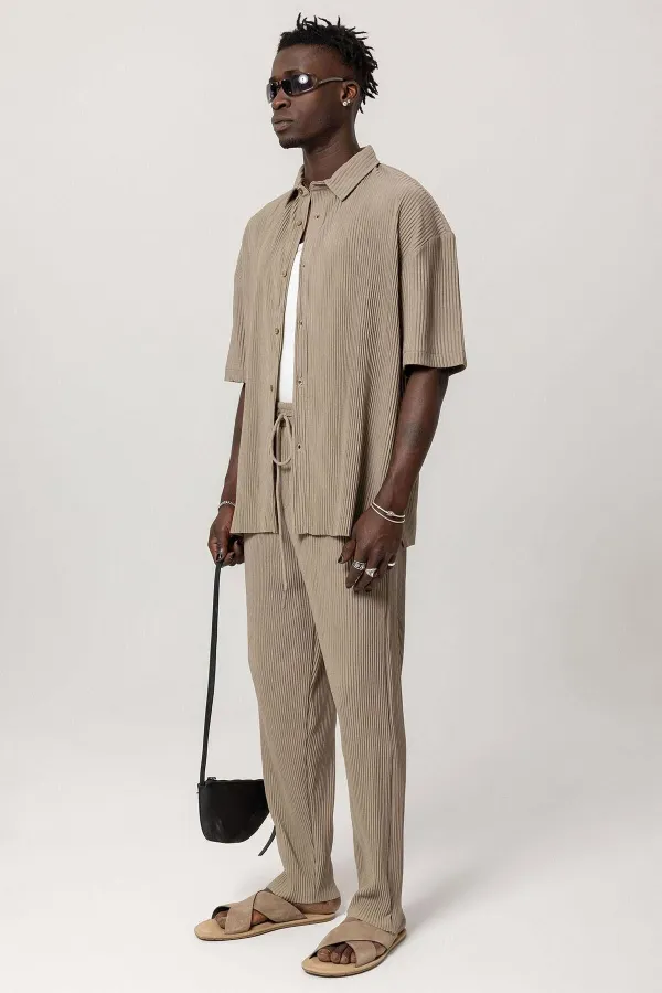 Basic Oversize Ottoman Takım Vizon